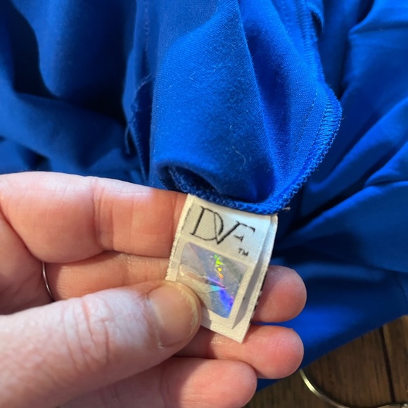 💙 Diane von Furstenberg Royal Blue Sleeveless Dress – Size 14 - Picture 4 of 13